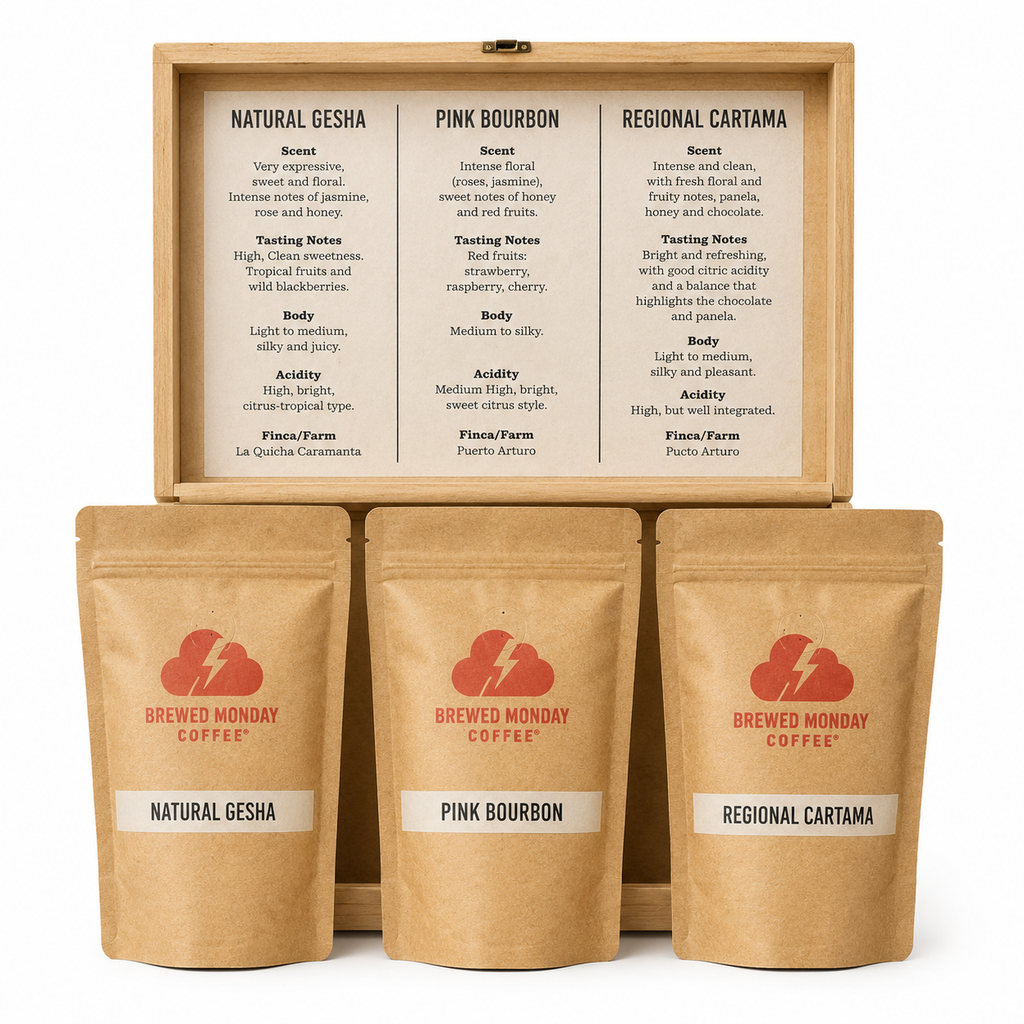 Colombian Specialty Coffee Gift Box – Gesha, Pink Bourbon & Cartama