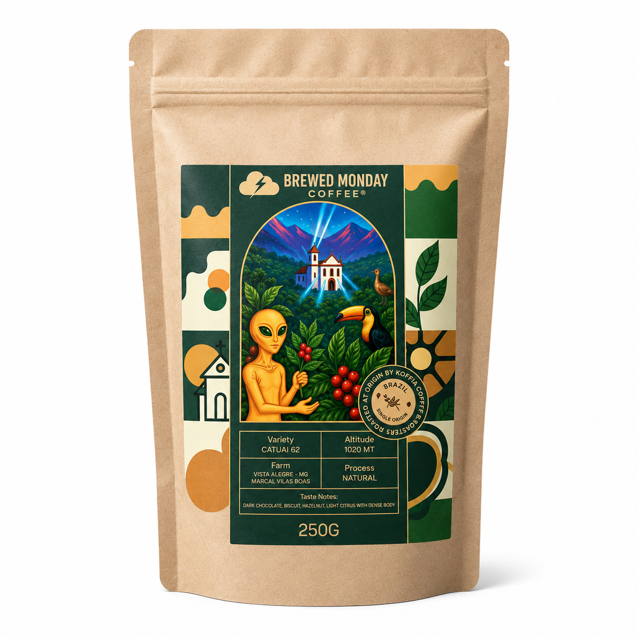 Brazil Single Origin Catuaí 62 Natural Vista Alegre MG 250g